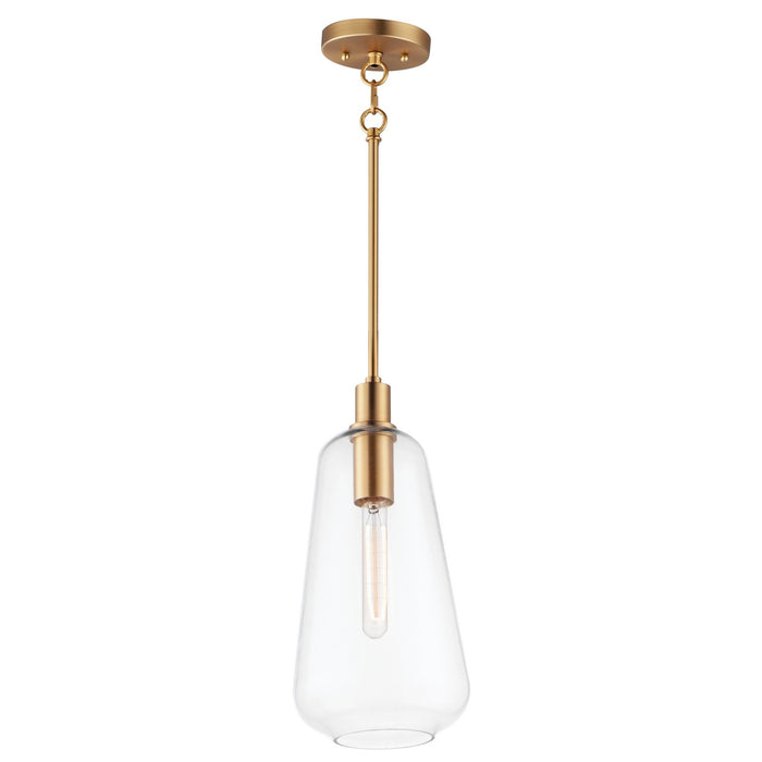 Maxim 11114CLSBR One Light Pendant, Satin Brass