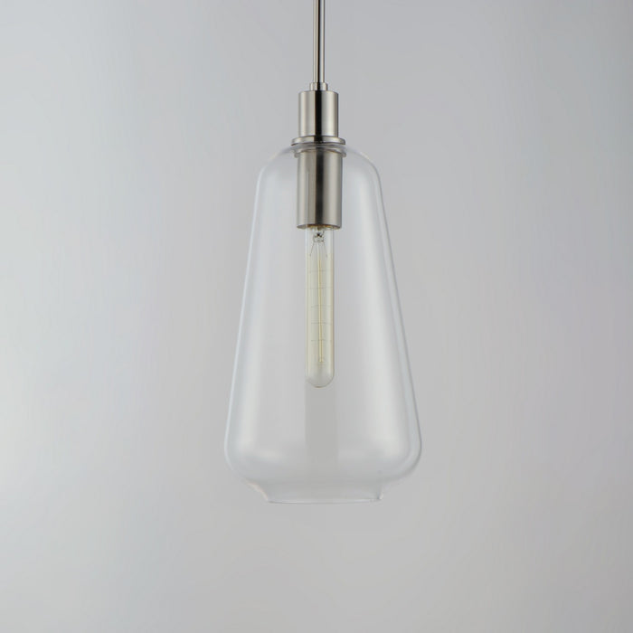 Maxim 11114CLSN One Light Pendant, Satin Nickel