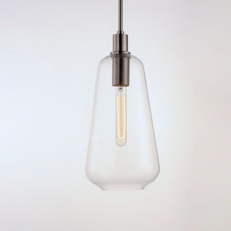 Maxim 11114CLSN One Light Pendant, Satin Nickel