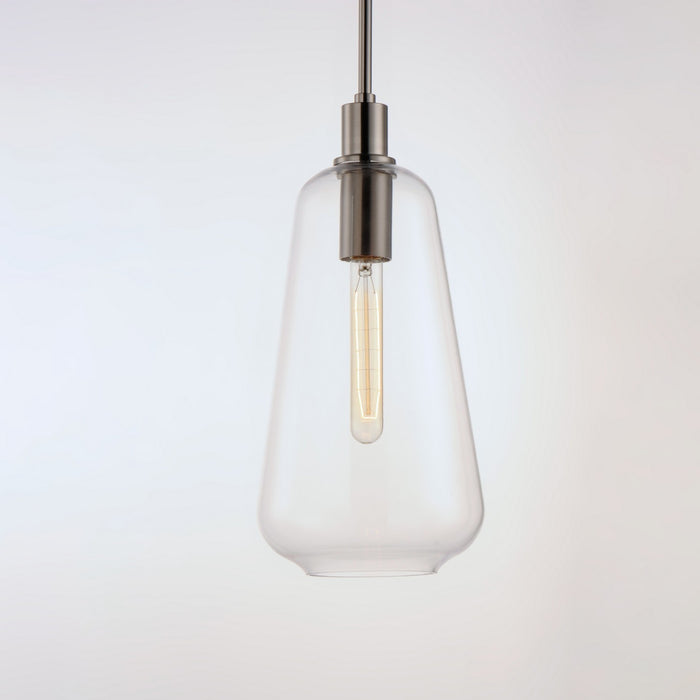 Maxim 11114CLSN One Light Pendant, Satin Nickel