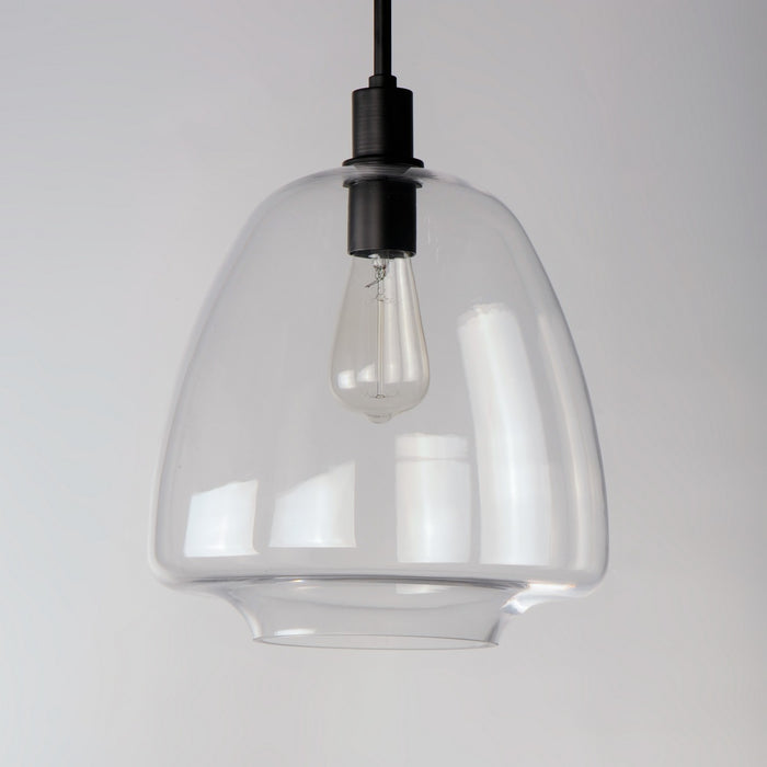 Maxim 11116CLBK One Light Pendant, Black