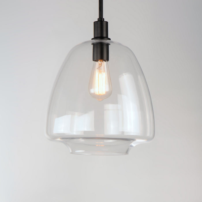 Maxim 11116CLBK One Light Pendant, Black