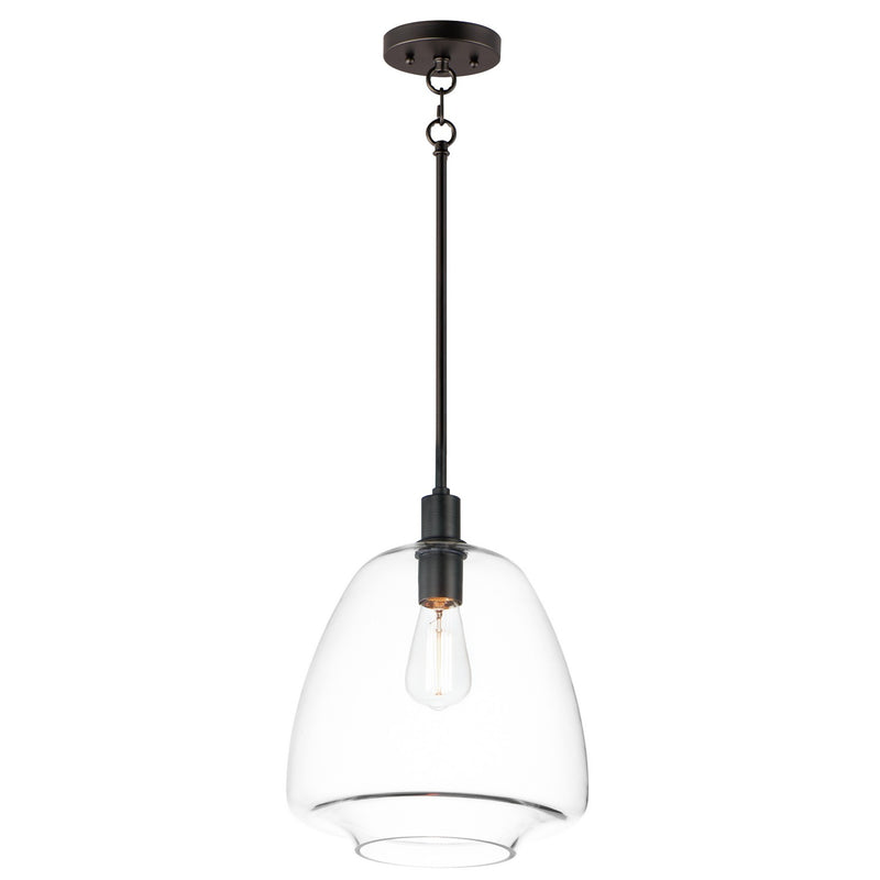 Maxim 11116CLBK One Light Pendant, Black