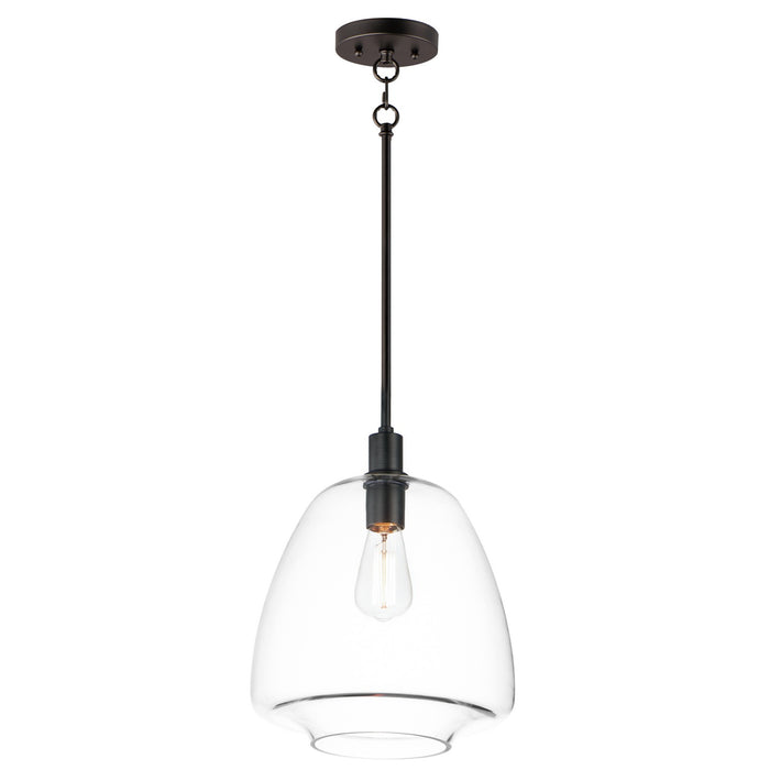 Maxim 11116CLBK One Light Pendant, Black