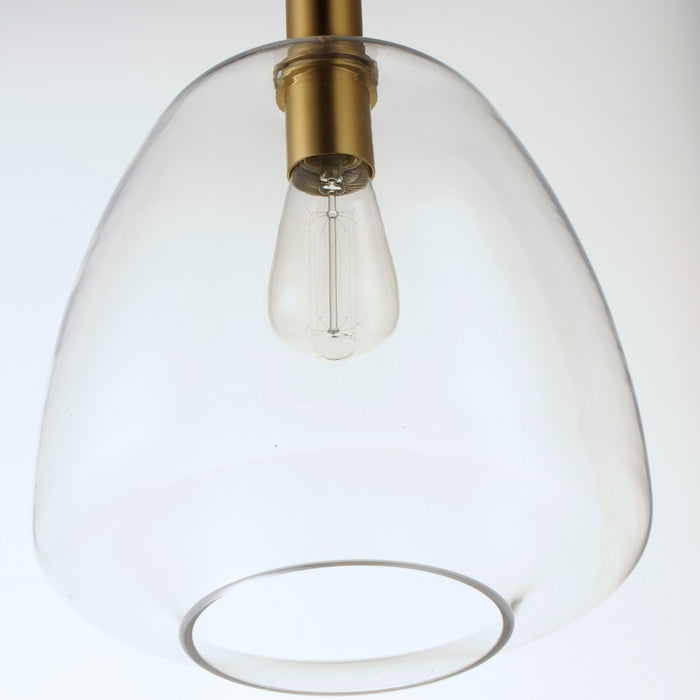 Maxim 11116CLSBR One Light Pendant, Satin Brass