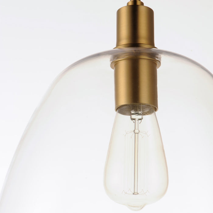 Maxim 11116CLSBR One Light Pendant, Satin Brass