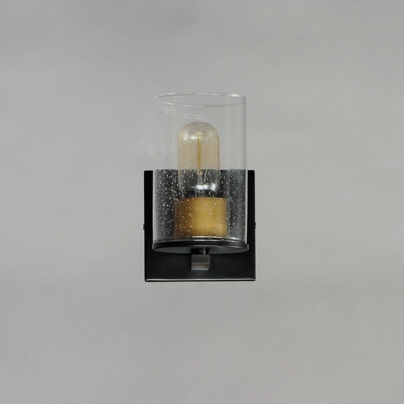 Maxim 11841CDABBK One Light Bath Vanity, Antique Brass / Black