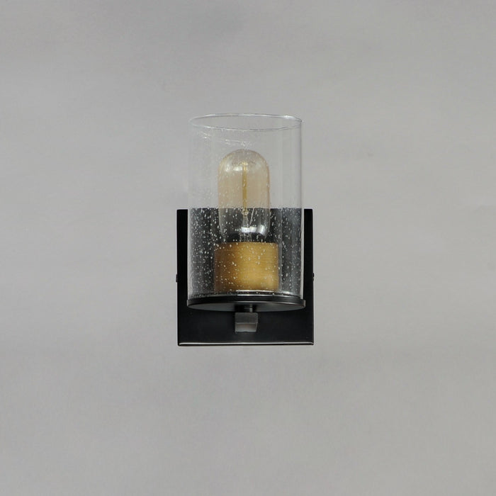 Maxim 11841CDABBK One Light Bath Vanity, Antique Brass / Black