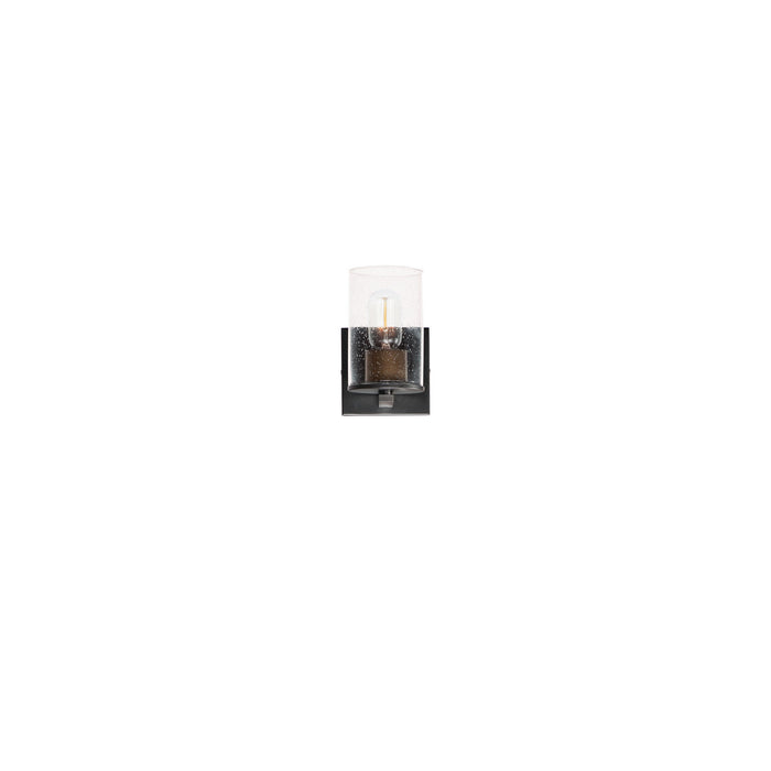 Maxim 11841CDABBK One Light Bath Vanity, Antique Brass / Black