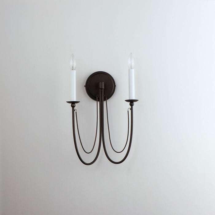 Maxim 12161CHB Two Light Wall Sconce, Chestnut Bronze