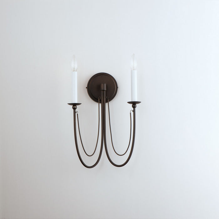 Maxim 12161CHB Two Light Wall Sconce, Chestnut Bronze