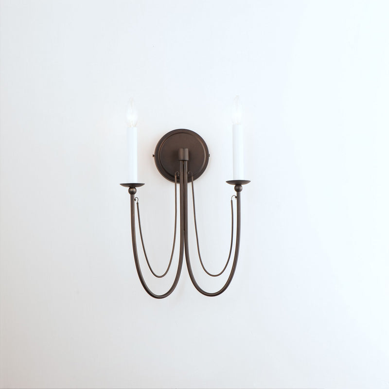 Maxim 12161CHB Two Light Wall Sconce, Chestnut Bronze