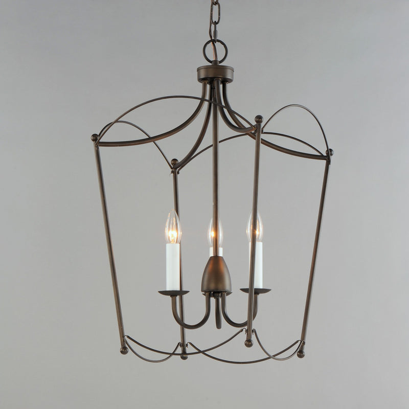 Maxim 12163CHB Three Light Pendant, Chestnut Bronze