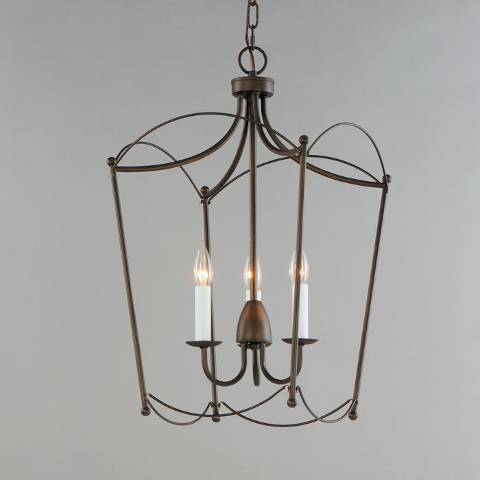 Maxim 12163CHB Three Light Pendant, Chestnut Bronze