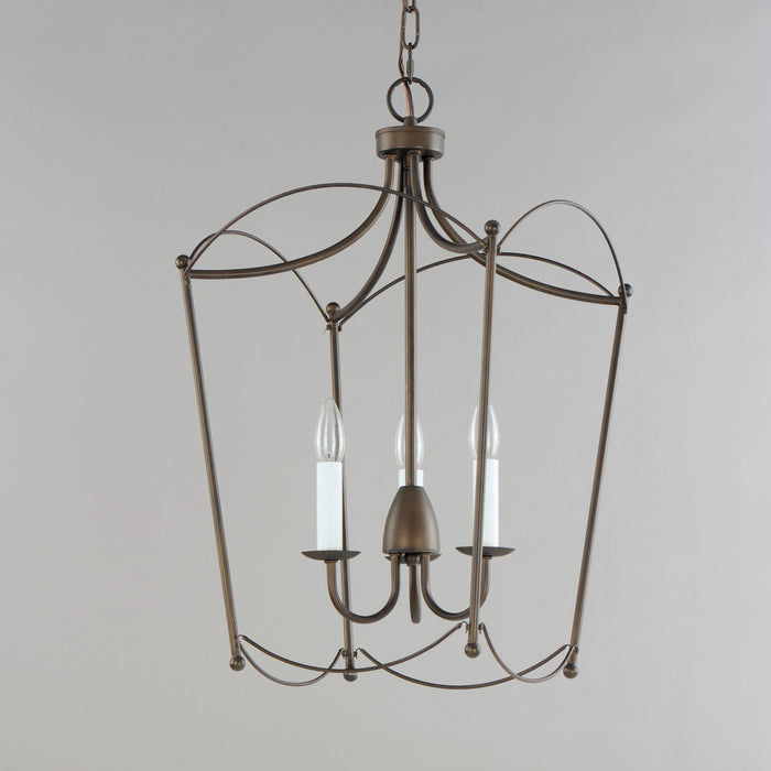 Maxim 12163CHB Three Light Pendant, Chestnut Bronze