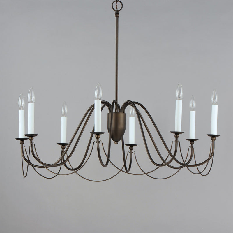 Maxim 12168CHB Eight Light Chandelier, Chestnut Bronze