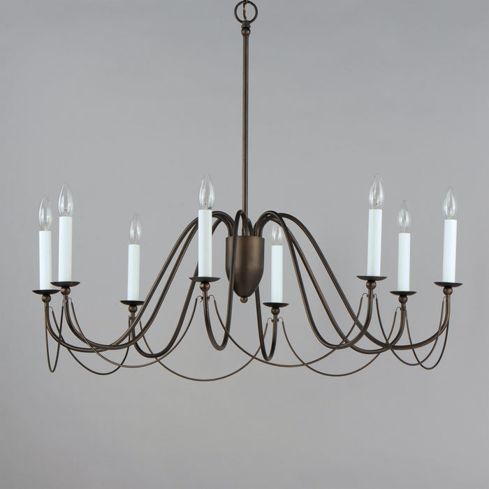 Maxim 12168CHB Eight Light Chandelier, Chestnut Bronze