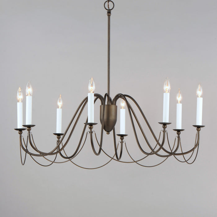 Maxim 12168CHB Eight Light Chandelier, Chestnut Bronze