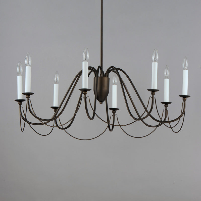 Maxim 12168CHB Eight Light Chandelier, Chestnut Bronze