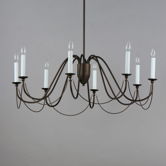 Maxim 12168CHB Eight Light Chandelier, Chestnut Bronze