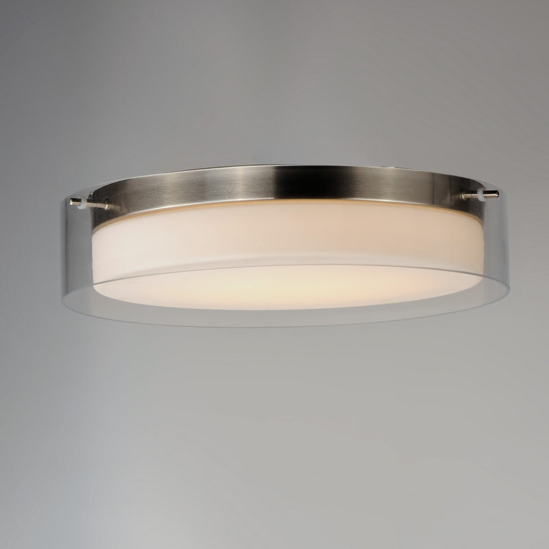 Maxim 12284CLSWSN LED Flush Mount, Satin Nickel