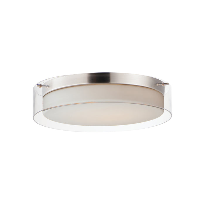 Maxim 12284CLSWSN LED Flush Mount, Satin Nickel