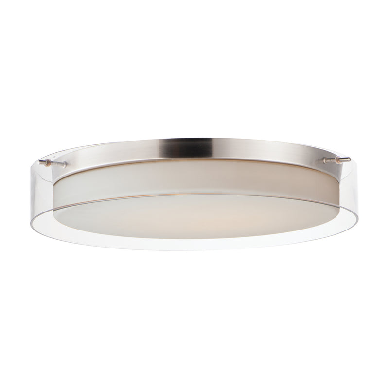 Maxim 12286CLSWSN LED Flush Mount, Satin Nickel