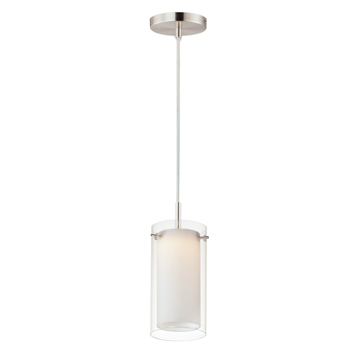 Maxim 12289CLSWSN LED Mini Pendant, Satin Nickel