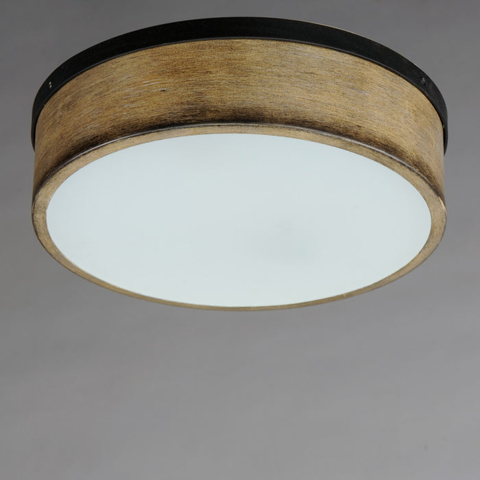 Maxim 14440DWBK Two Light Flush Mount, Driftwood / Black