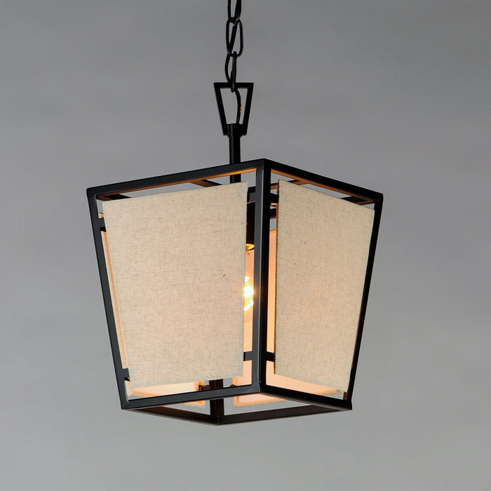 Maxim 20261CVBK One Light Pendant, Black
