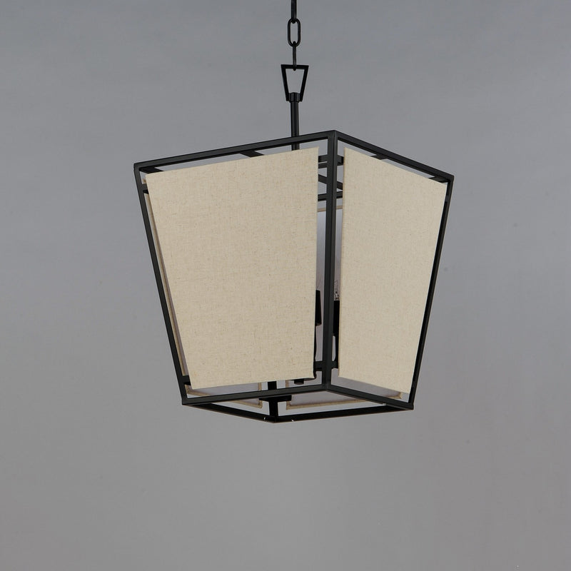 Maxim 20264CVBK Four Light Pendant, Black