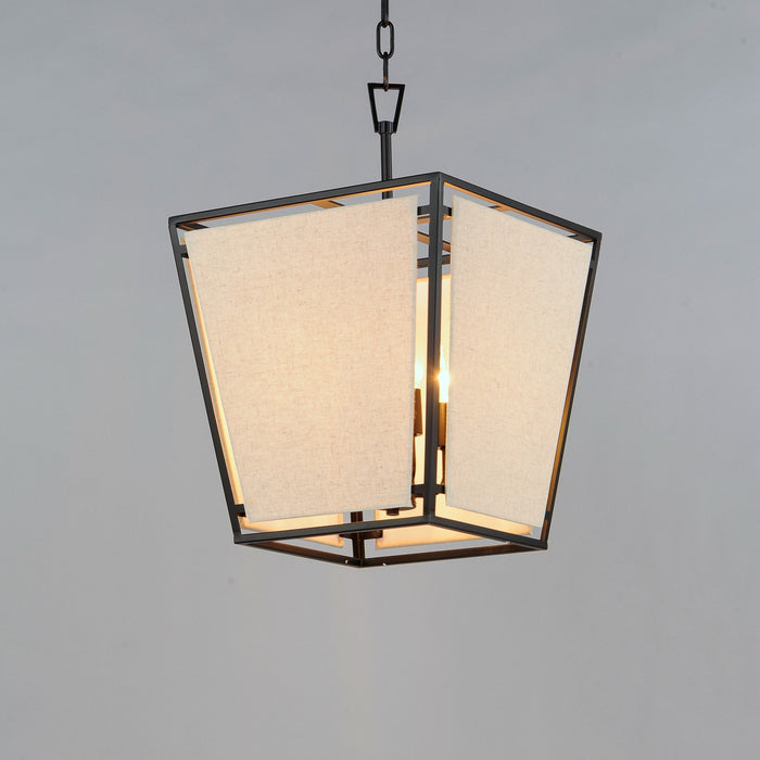 Maxim 20264CVBK Four Light Pendant, Black