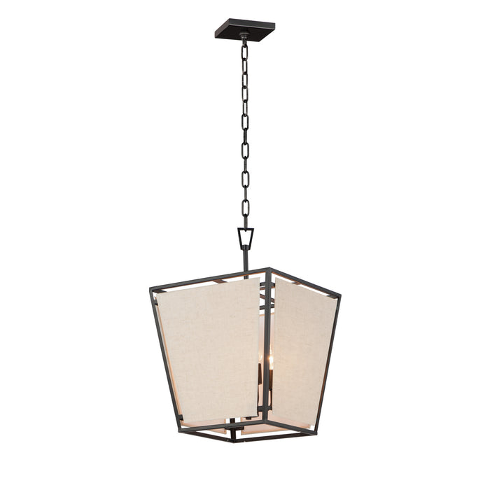 Maxim 20264CVBK Four Light Pendant, Black