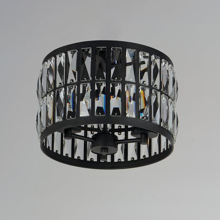 Maxim 21810BCBK Three Light Flush Mount, Black