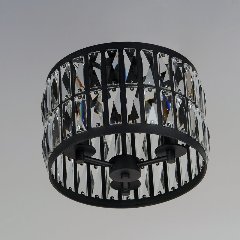 Maxim 21810BCBK Three Light Flush Mount, Black
