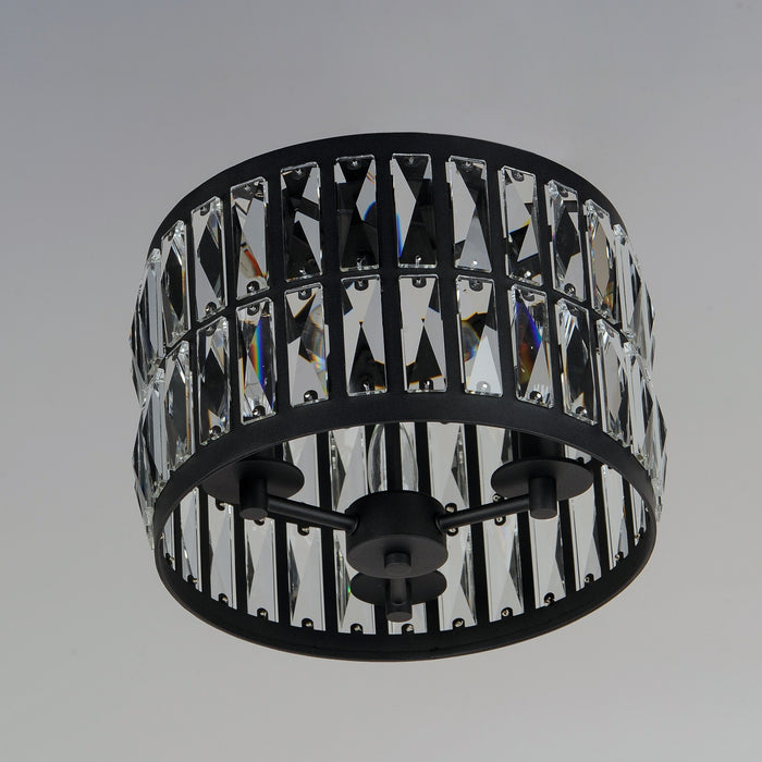 Maxim 21810BCBK Three Light Flush Mount, Black