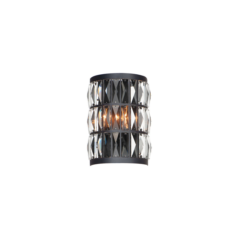 Maxim 21812BCBK Two Light Wall Sconce, Black