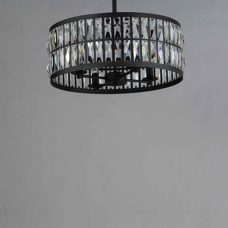 Maxim 21815BCBK Four Light Pendant, Black