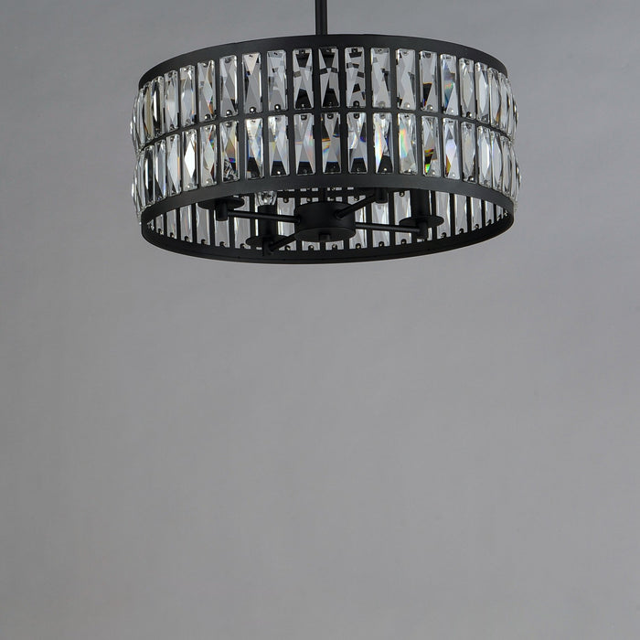 Maxim 21815BCBK Four Light Pendant, Black