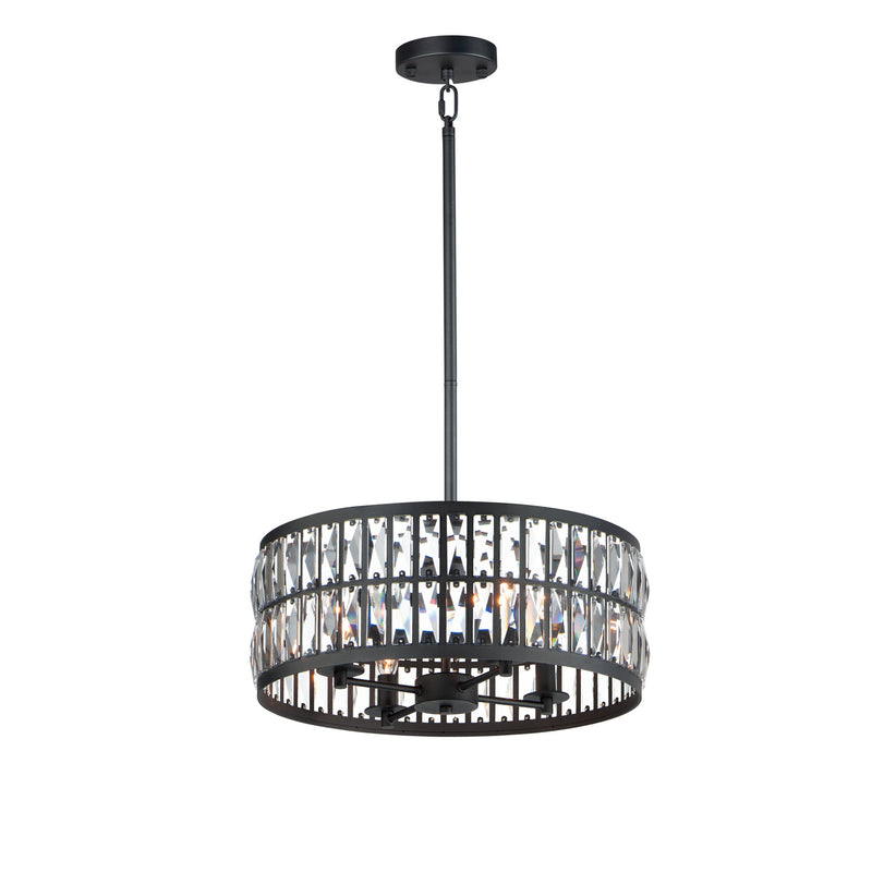 Maxim 21815BCBK Four Light Pendant, Black