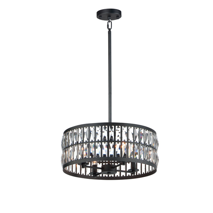 Maxim 21815BCBK Four Light Pendant, Black