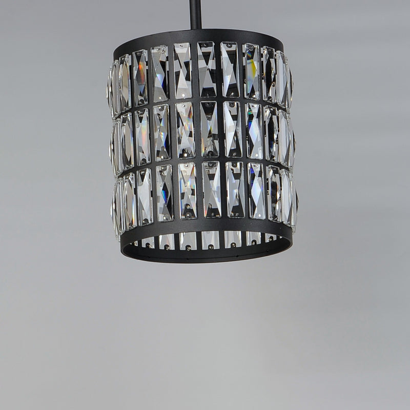Maxim 21819BCBK One Light Mini Pendant, Black