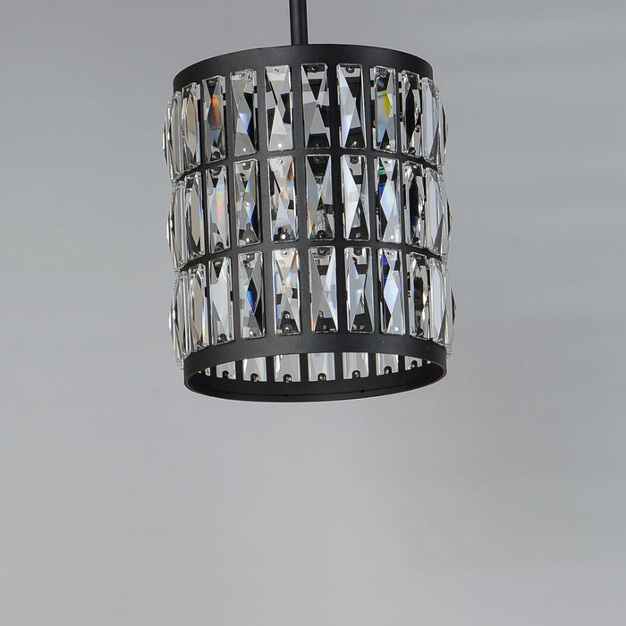 Maxim 21819BCBK One Light Mini Pendant, Black