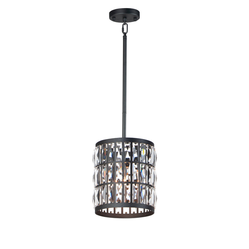 Maxim 21819BCBK One Light Mini Pendant, Black