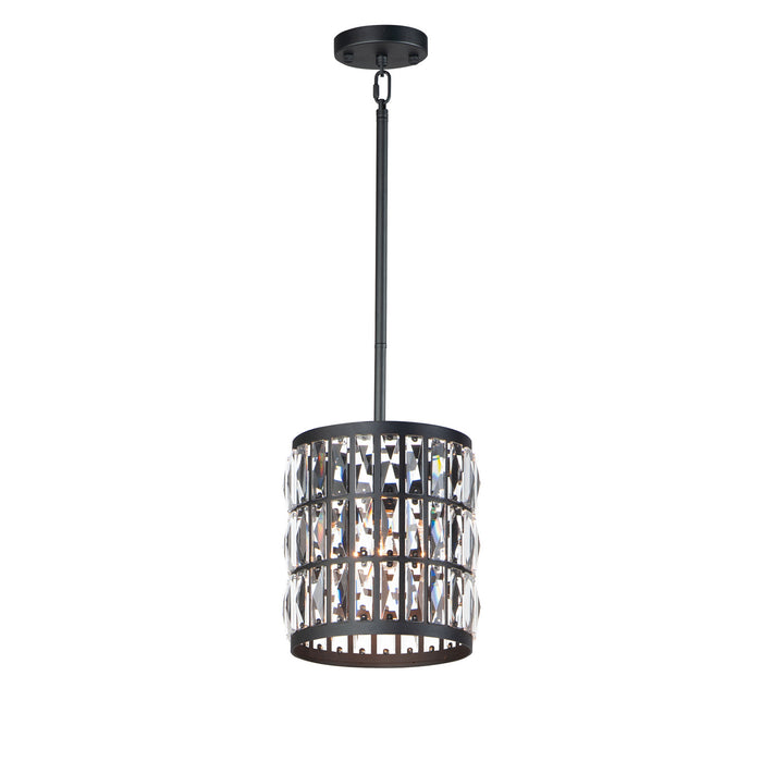 Maxim 21819BCBK One Light Mini Pendant, Black
