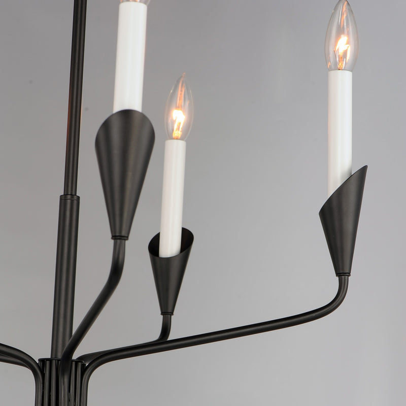 Maxim 24345BK Five Light Chandelier, Black