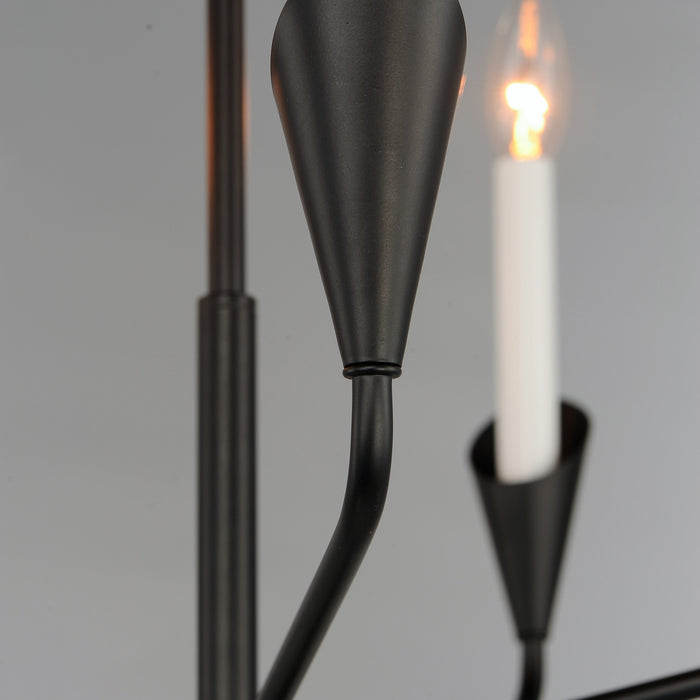 Maxim 24345BK Five Light Chandelier, Black