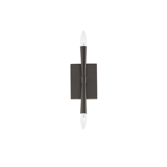 Maxim 24621BK Two Light Wall Sconce, Black