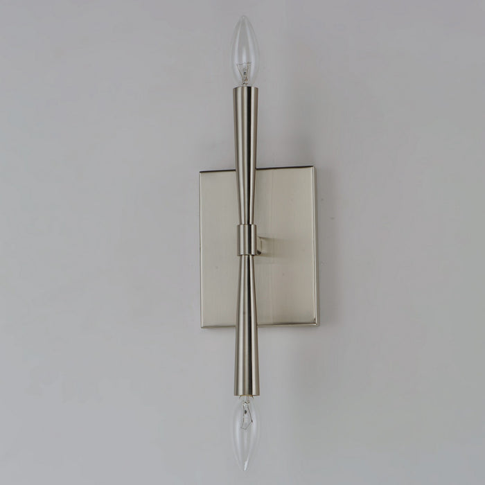 Maxim 24621SN Two Light Wall Sconce, Satin Nickel