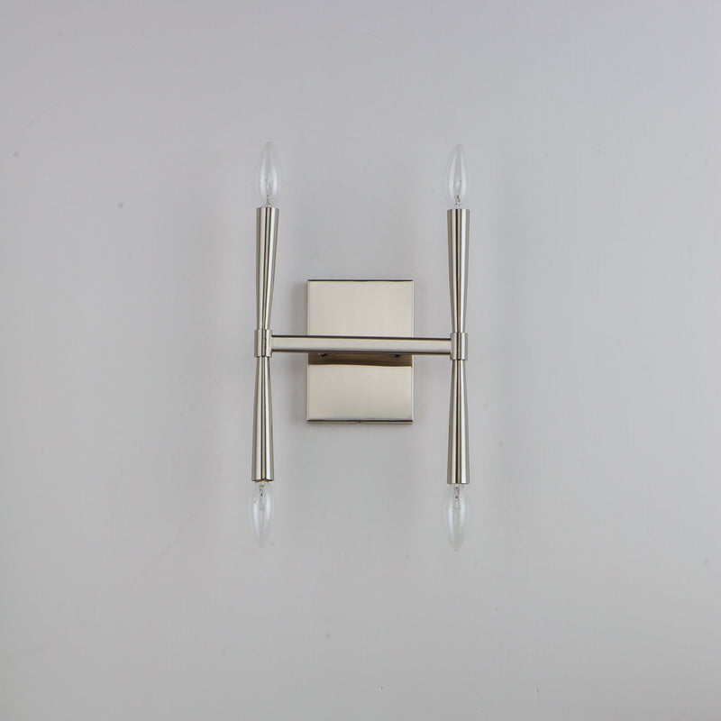 Maxim 24622SN Four Light Wall Sconce, Satin Nickel